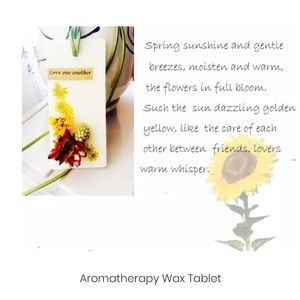 Aromatherapy Wax Tablets with flowers